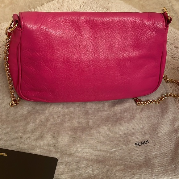 Fendista Pochette Crossbody Bag, Fuchsia - Picture 4 of 5